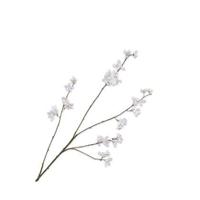 Silk-ka Zijden Bloem-Kunstbloem Bloesem Tak Wit-Crème 114 cm - thumbnail