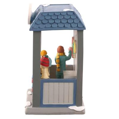 Lemax the knit &apos;n needle yarn shop verlicht kerstdorp tafereel Caddington Village 2022