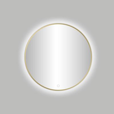 Best Design Badkamerspiegel Venetië Nancy LED Verlichting 80x80 cm Rond Mat Goud