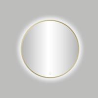 Badkamerspiegel Best Design Venetie Nancy LED Verlichting 80x80 cm Rond Mat Goud - thumbnail