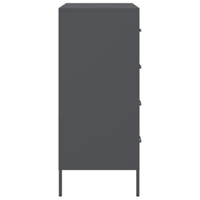 Dressoir 68x39x89 cm staal antracietkleurig Dressoir 68x39x89 cm staal antracietkleurig