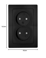 Lyora WandcontactdoosParis 2-voudig zonder randaarde - 944750081 - thumbnail