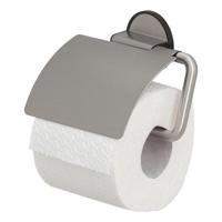 Toiletrolhouder Tiger Tune Met Klep Geborsteld RVS met Zwart - thumbnail