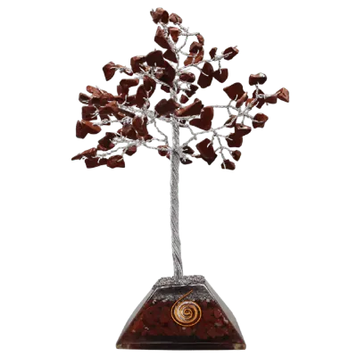 Edelsteenboom Rode Jaspis Orgoniet - De Kracht van Rust - 18 cm Edelsteenboom Rode Jaspis Orgoniet - De Kracht van Rust - 18 cm
