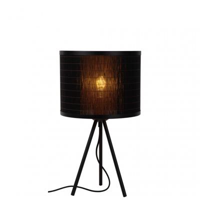 Lucide TAGALOG - Tafellamp - Ø 26 cm - 1xE27 - Zwart