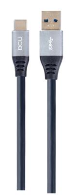 Kabel USB A naar USB C DCU Zwart (1,5M)