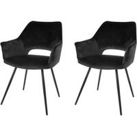 Riverdale Eve eetkamerstoel zwart - thumbnail