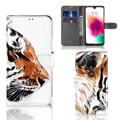 Hoesje Motorola Moto G7 | G7 Plus Watercolor Tiger