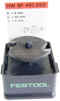Festool HW D40x5,0 Schijfgroeffrees 40,0x5,0mm - 491060