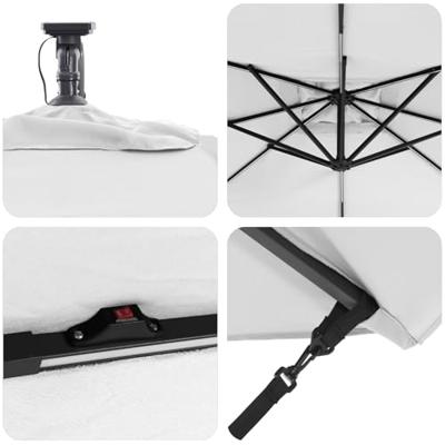 Cantilever Banana Parasol Zand 249 x 249 x 250 cm