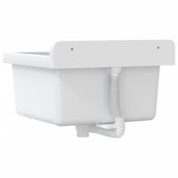 Wasbak wandgemonteerd 40x40x24 cm hars wit - thumbnail