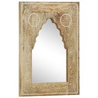 VidaXL Spiegel handgeschilderd 40x55 cm massief mangohout - thumbnail