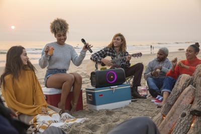 JBL PartyBox On-The-Go Zwart Microfoon met bevestigingsclip JBL PartyBox On-The-Go Zwart Microfoon met bevestigingsclip