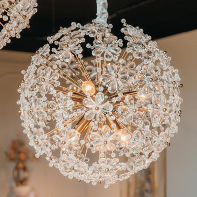 Richmond Hanglamp 'Cyntha' Crystal 50cm, kleur Brons Richmond Hanglamp 'Cyntha' Crystal 50cm, kleur Brons