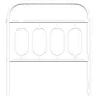 Hoofdbord 80 cm metaal wit - thumbnail