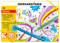 Eberhard Faber ef-551016 viltstiften glitter doos 16 kleuren - thumbnail