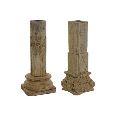 Decoratieve figuren Home ESPRIT Bruin Kolom 30 x 30 x 75 cm