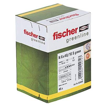 Fischer 524845 Spijkerplug 40 mm 6 mm 45 stuk(s)