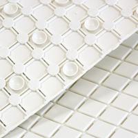 MSV Douche|bad anti-slip mat badkamer - rubber - beige - 54 x 54 cm - thumbnail