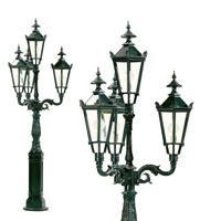 KS Verlichting Nostalgische lantaarnMiami 4-lichts - zwart - 302 - thumbnail