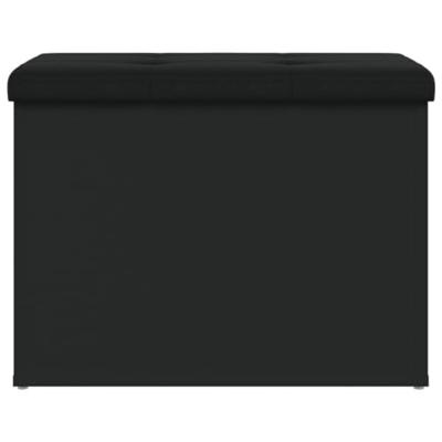 Opbergbankje 62x42x45 cm bewerkt hout zwart