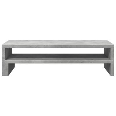 VidaXL Monitorstandaard 54x22x15 cm bewerkt hout betongrijs VidaXL Monitorstandaard 54x22x15 cm bewerkt hout betongrijs