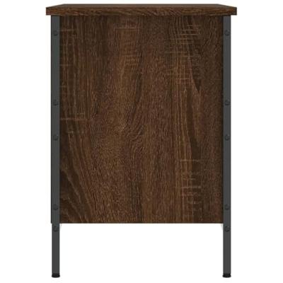 VidaXL Schoenenkast 69x35x50 cm bewerkt hout bruin eikenkleur