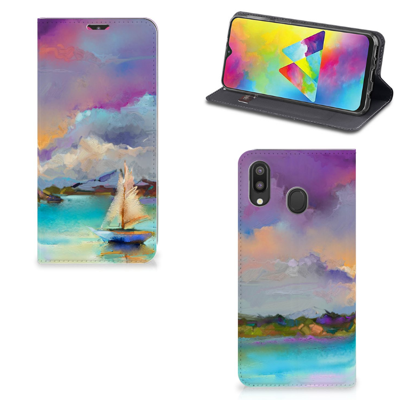 Bookcase Samsung Galaxy M20 Boat