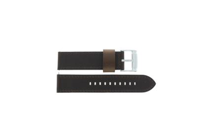 Horlogeband Fossil BQ2202 Leder Bruin 22mm