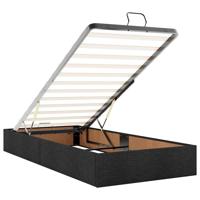 Bedframe zonder matras 80x200 cm stof zwart - thumbnail