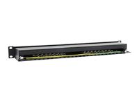 Equip 326417 16-poorts CAT.6 geschorst PATCHPANEL, zwart - thumbnail