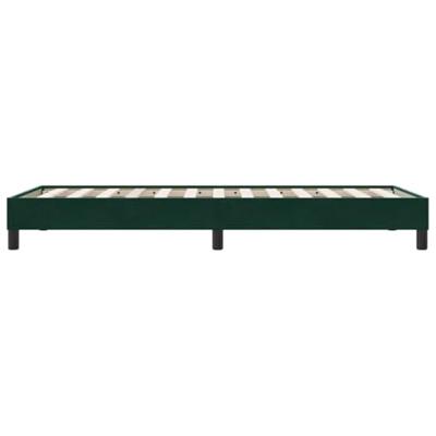 Boxspring zonder matras fluweel donkergroen 80x210 cm