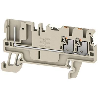 Weidmüller 2675710000 Doorgangsserieklem Push-In-klem, Steekaansluiting Donkerbeige 50 stuk(s)