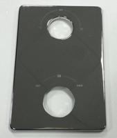 Chroom Bodemplaat Inbouwdouchekraan 2 Knop 125X185 Aqua Splash - thumbnail