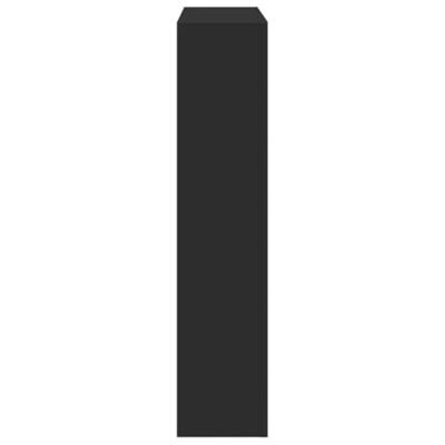 VidaXL Haardombouw 81x18x82 cm bewerkt hout zwart