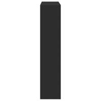 VidaXL Haardombouw 81x18x82 cm bewerkt hout zwart - thumbnail