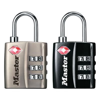 Hangslot masterlock 3-cijfer tsa nikkel 30mm Hangslot masterlock 3-cijfer tsa nikkel 30mm