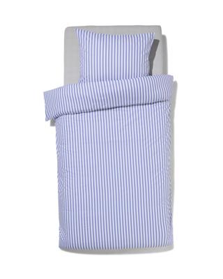 HEMA Dekbedovertrek 140x200/220cm zacht katoen strepen lavendel (lavendel)