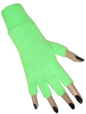 Vingerloze handschoen fluor groen