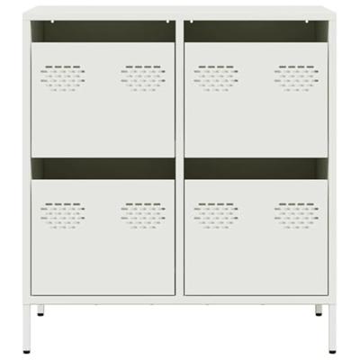 Dressoir 68x39x73,5 cm koudgewalst staal wit Dressoir 68x39x73,5 cm koudgewalst staal wit