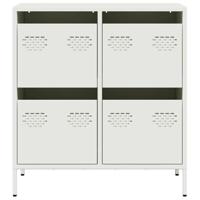 Dressoir 68x39x73,5 cm koudgewalst staal wit - thumbnail