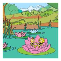 Maya : kleurboek - Kleuren met water (Hardback) - thumbnail