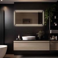 LoXa - Badkamerspiegel Felix met LED 120x70cm - Dimbaar - Anti-condens - Direct & Indirect licht - Geheugenfunctie - Energiezuinig - Eenvoudige installatie - thumbnail