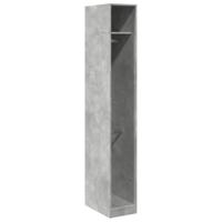 Kledingkast 30x50x200 cm bewerkt hout betongrijs - thumbnail