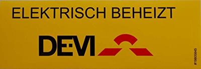 Danfoss 19805845 19-805845 Typeplaatje Geel