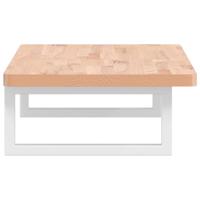 Badkamer wandschap staal en massief beukenhout - thumbnail