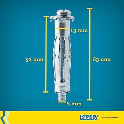 RAPID - Metalen expansieankers voor gipsplaat 6-21 mm | Verpakking van 40 | Maximale belasting 50 kg | - (5001567) - thumbnail