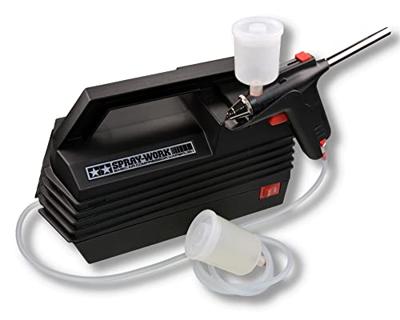 Tamiya Spray Work Basic 74520 Airbrushset voor beginners Met compressor Single action - thumbnail