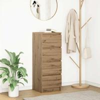 Dressoir 37,5x35x99 cm spaanplaat ambachtelijk eikenkleurig - thumbnail