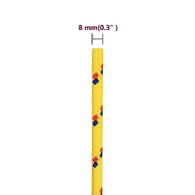 VidaXL Boottouw 8 mm 500 m polypropyleen geel